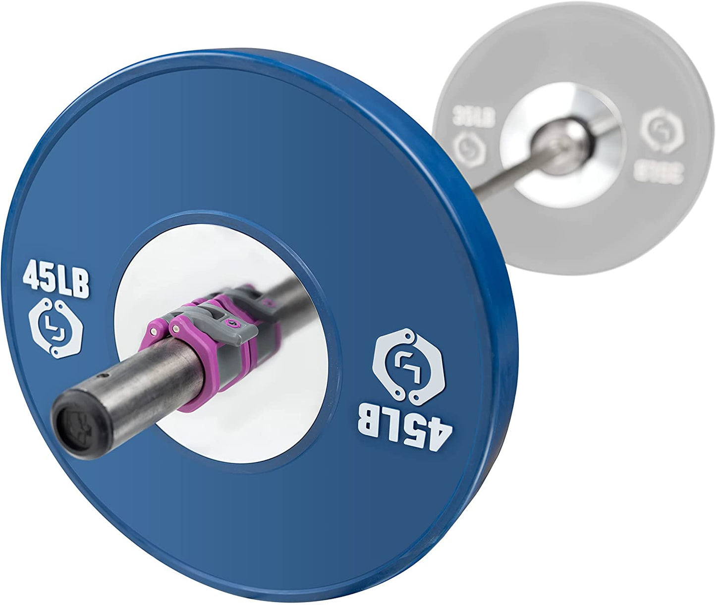 HEX and Sport Olympic Barbell Clamps 2 Pcs – Heavy Duty Bar Clamps for 2” & 50Mm Olympic Bars – Secure Weight Bar Clamps for Strength Training & Home Gym Accessories