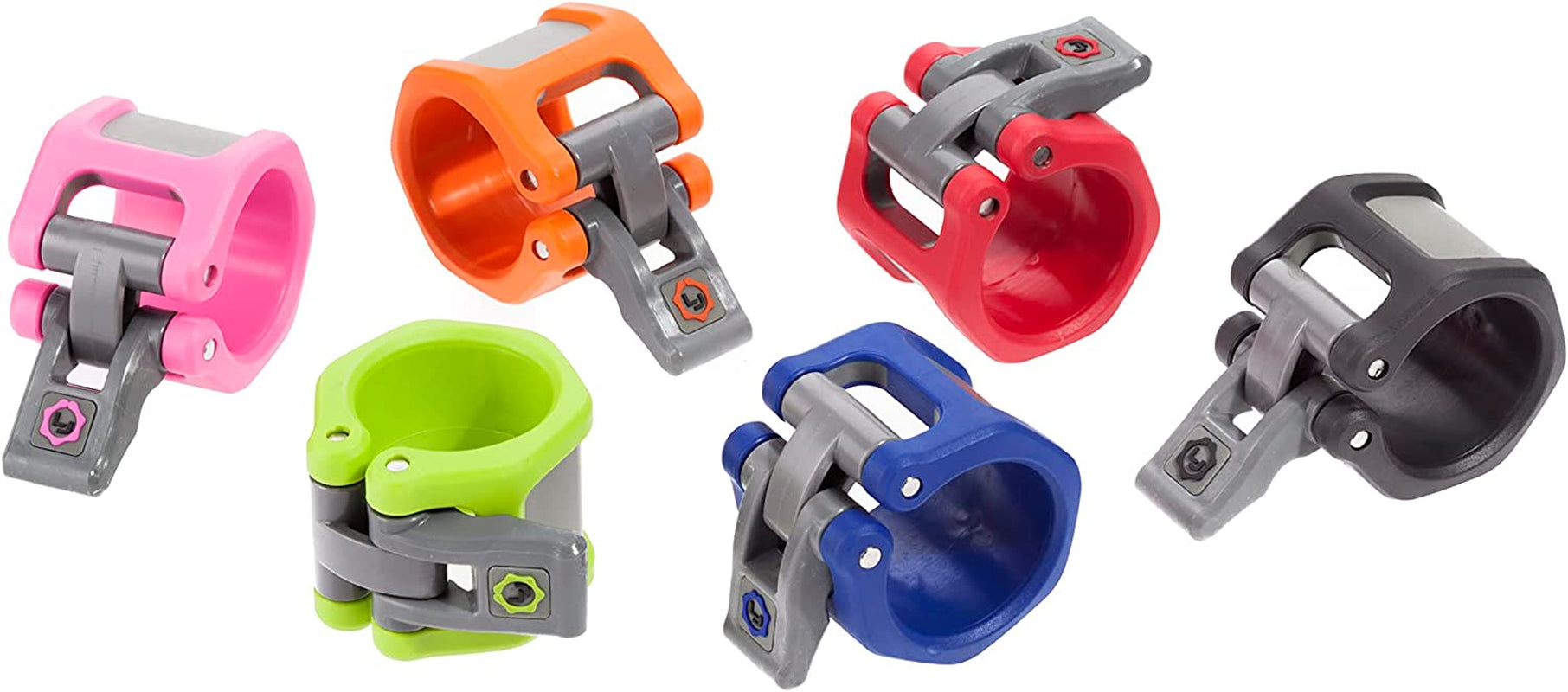 HEX and Sport Olympic Barbell Clamps 2 Pcs – Heavy Duty Bar Clamps for 2” & 50Mm Olympic Bars – Secure Weight Bar Clamps for Strength Training & Home Gym Accessories