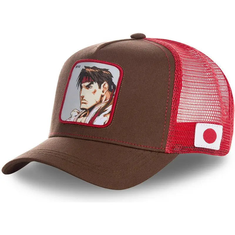 Game Street Fighter Hat Ryu KEN Chun-Li BLANKA Cartoon Baseball Hat Sunvisor Hat Leisure Net Hat