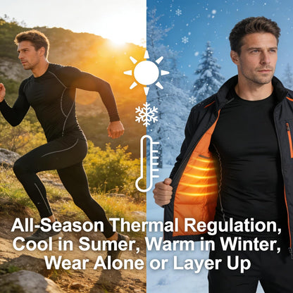 5 or 3 Pack Compression Shirts for Men Long Sleeve Athletic Workout Baseball Undershirt Football Base Layer