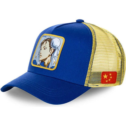 Game Street Fighter Hat Ryu KEN Chun-Li BLANKA Cartoon Baseball Hat Sunvisor Hat Leisure Net Hat